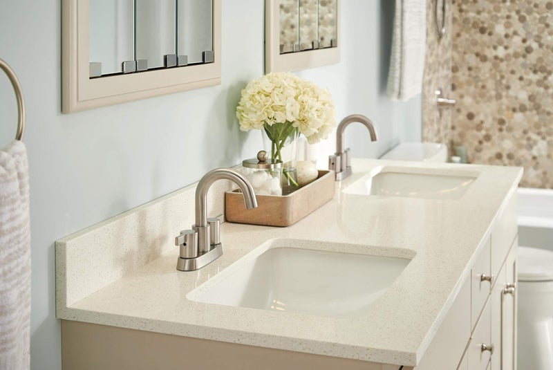 Peerless Precept Centerset Bathroom Faucet Brushed Nickel, Bathroom Sink Faucet, Drain Assembly, Brushed Nickel P299102LF-BN - Image 5